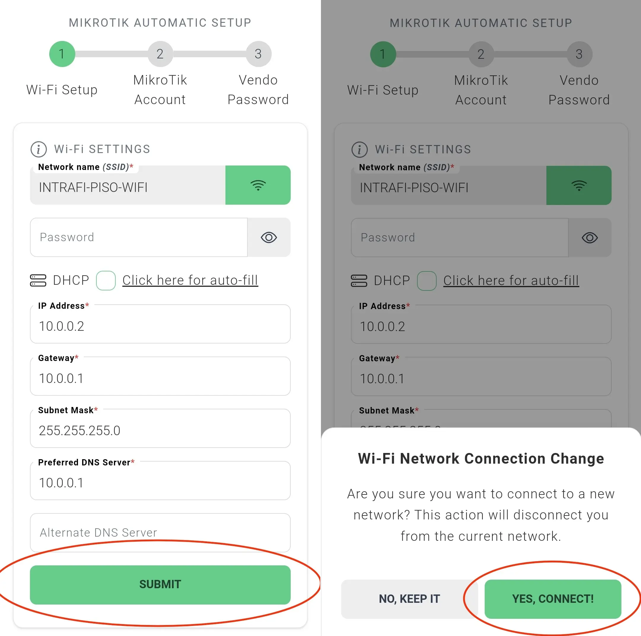 Add NodeMCU ESP8266 device at the MikroTik IP Binding